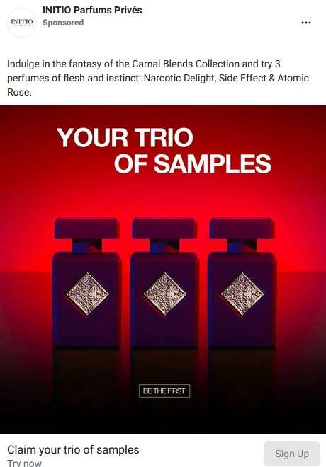 FREE INITIO PERFUME SAMPLE TRIO