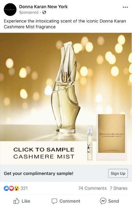 FREE Donna Karan Cashmere Mist Fragrance Sample
