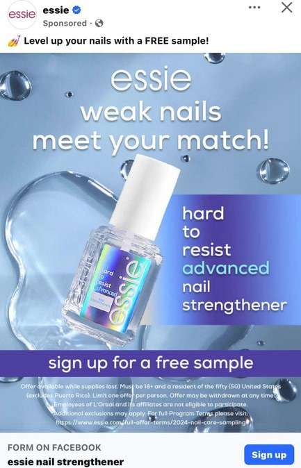 FREE Essie Hard To Resist Advanced Nail Strengthener!