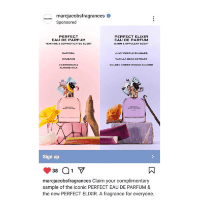 FREE Marc Jacobs Perfect Perfume & Elixir Samples