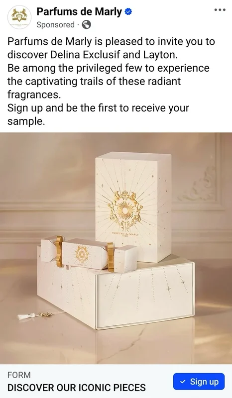 Free Parfums de Marly Delina Exclusif & Layton Fragrance Sample