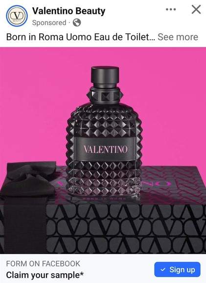 FREE Valentino Uomo Born in Roma Eau de Toilette Sample