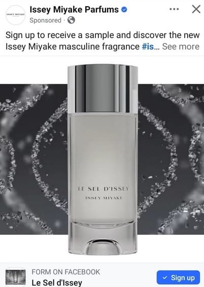 FREE Issey Miyake Le Sel D’Issey Perfume Sample