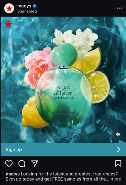 Free Acqua di Gioia Sample Box from Macy’s