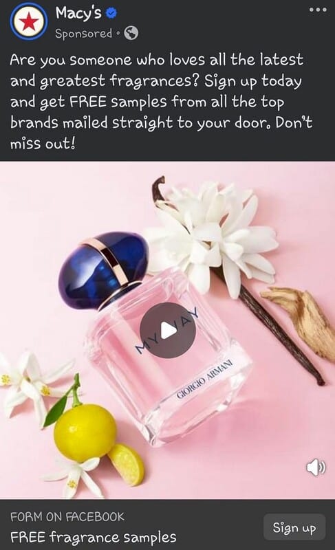 Free Acqua di Gioia Sample Box from Macy’s