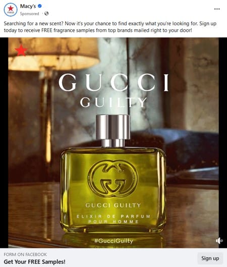Free Acqua di Gioia Sample Box from Macy’s