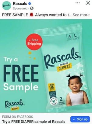Possible FREE Rascals Diaper Sample