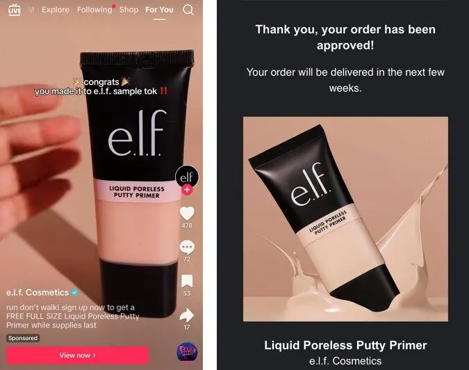 Free Full-Size e.l.f. Liquid Poreless Putty Primer