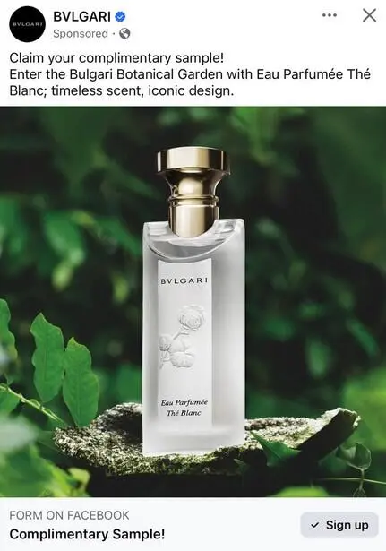Possible FREE Bvlgari Thé Blanc Perfume Sample