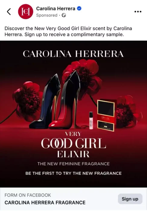 Possible FREE Carolina Herrera Good Girl Perfume Sample