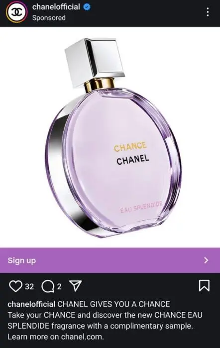 Possible FREE Sample of CHANEL Chance Perfume