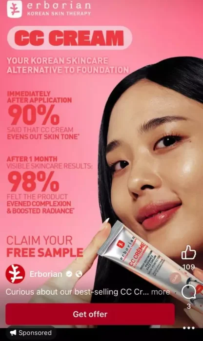 Possible FREE Sample of Erborian CC Creme