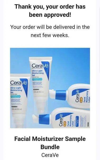 Possible Free CeraVe Facial Moisturizer Sample Bundle