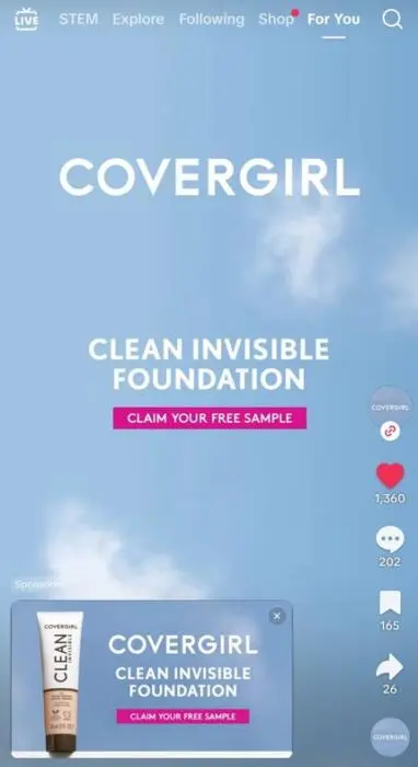 Possible Free CoverGirl Clean Invisible Foundation Sample!