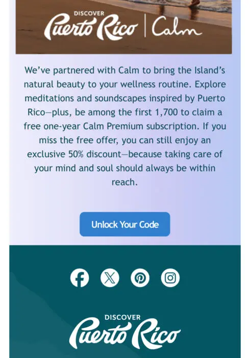 RUN! FREE 1-Year Calm Premium Subscription – First 1,700 Only