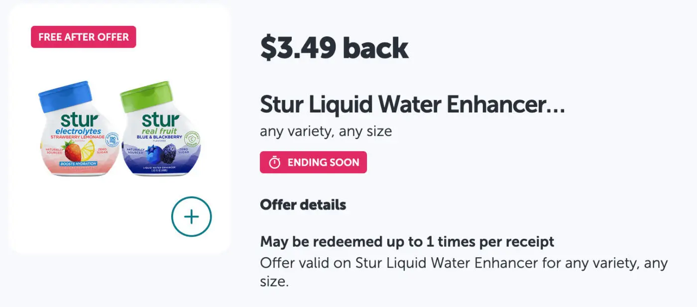 FREE Stur Drink Enhancer After Cash Back at Target June 6, 2025 FREE Stur Drink Enhancer After Cash Back at Target