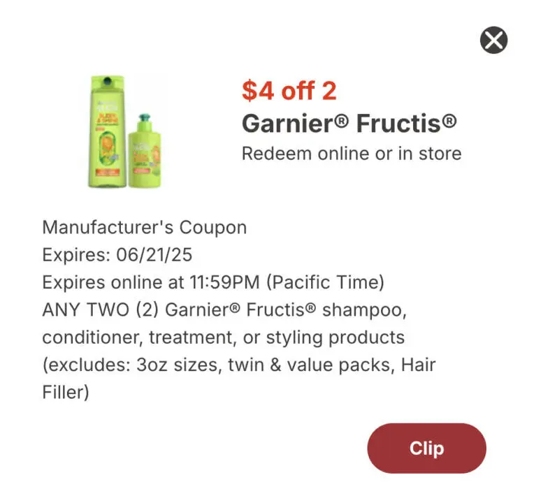 Score TWO FREE Garnier Fructis Hair Care at Walgreens This Week!