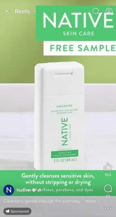 POSSIBLE Free Native Facial Cleanser Sample