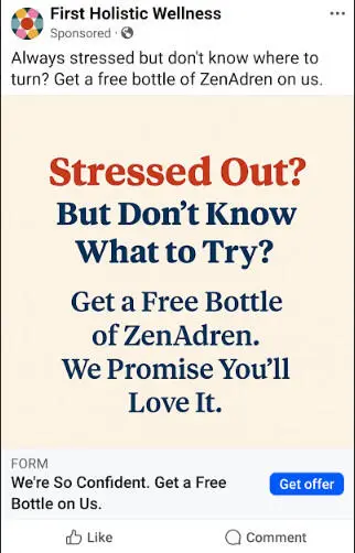 Possible FREE $50 ZenAdren Mood Supplement