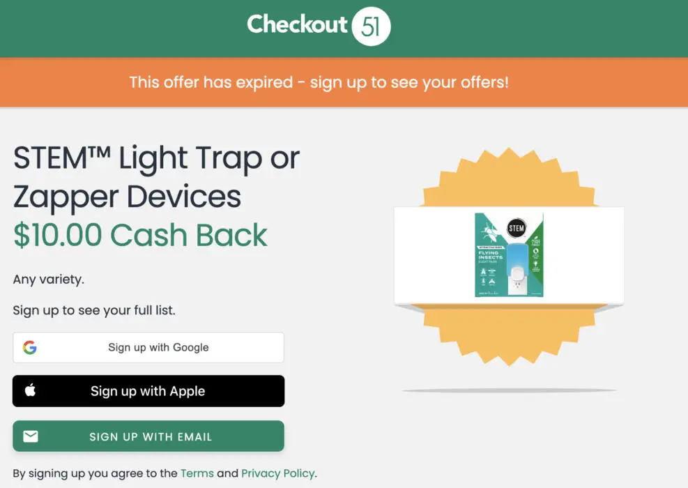 Score a FREE Stem Insect Light Trap + $5.52 Moneymaker at Walmart!