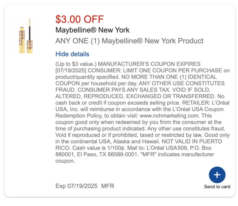 Score Maybelline Makeup for Just 16¢ Each at CVS!