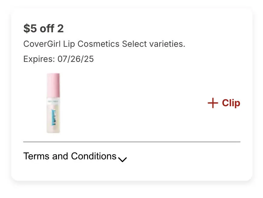 2 FREE CoverGirl Lip Colors at Walgreens (Ends 7/12/25)