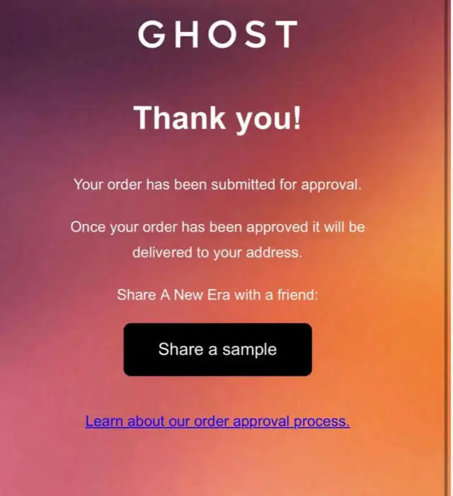 Possible Free Ghost Fragrance Samples