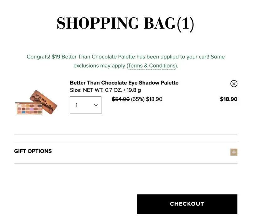 Score the Too Faced Better Than Chocolate Palette for Just $19!