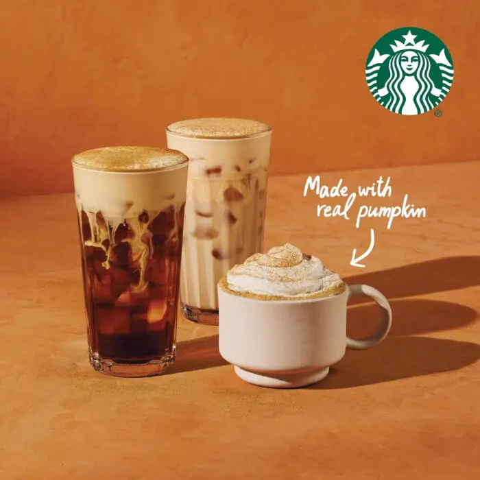 Starbucks Pumpkin Spice Latte is Back! (And Other Fall Drinks!) – August 26th