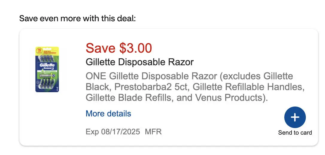 Free Gillette Razor at CVS After Coupon!
