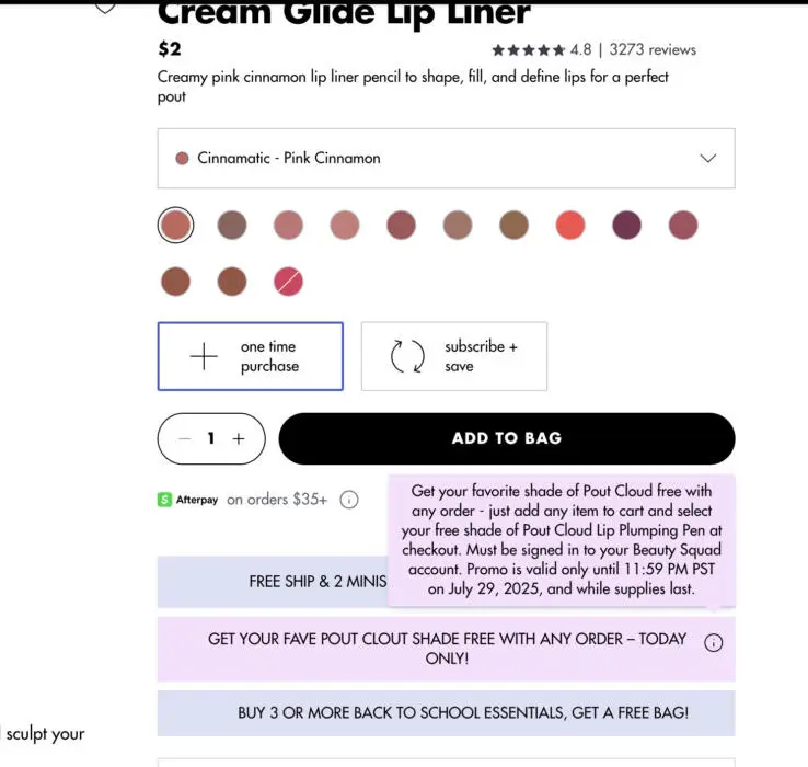 e.l.f. Cosmetics Deal: Get Lip Liners for Just $1.70 Each + 2 Free Gifts!