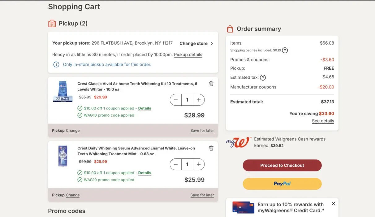 FREE Crest Whitening Strips Kit & Daily Serum After Walgreens Rewards (Reg. $66)