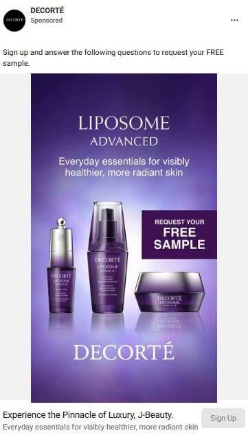 Possible Free DECORTÉ Liposome Advanced Skincare Samples