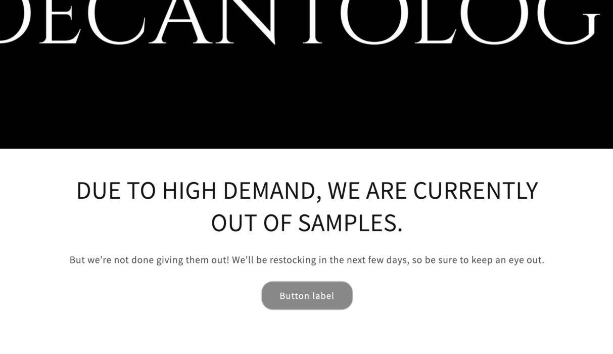 Free Perfume Sample from Decantology w/Free Shipping