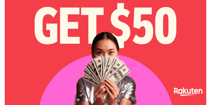 FREE $50 to Spend Anywhere Online with Rakuten