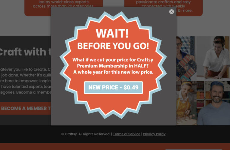 Craftsy 1-Year Premium Membership 49ยข! October 23, 2025 Craftsy 1-Year Premium Membership 49ยข!