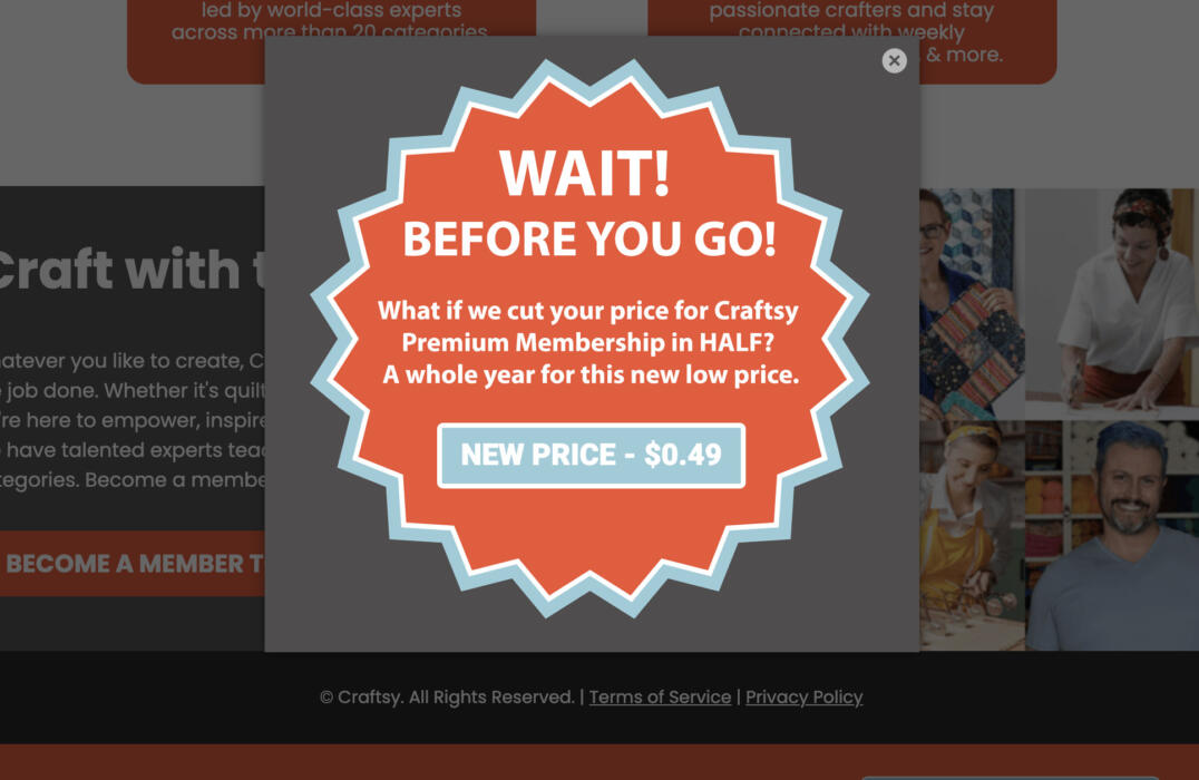 Craftsy 1-Year Premium Membership 49¢! (Ends 11/3)