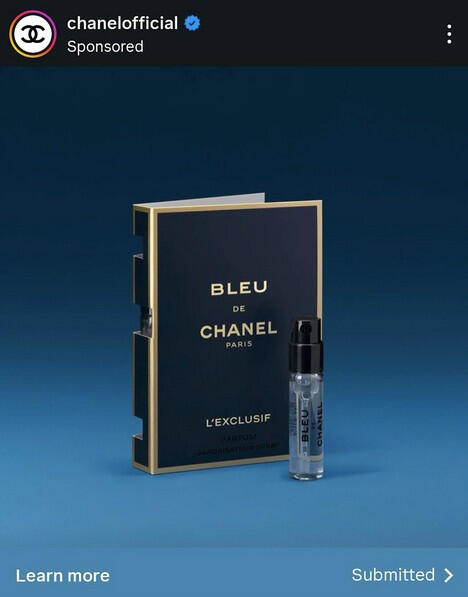 Possible Free BLEU DE CHANEL Eau de Parfum Sample