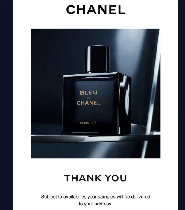Free BLEU DE CHANEL Eau de Parfum Sample + Free Shipping