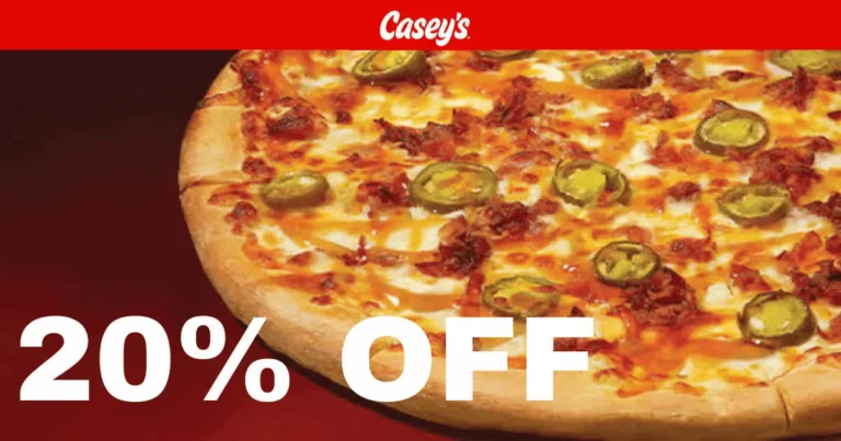 Casey’s 20% Off Any Large Pizza – Spooky Season Deal (10/27–10/31/2025)