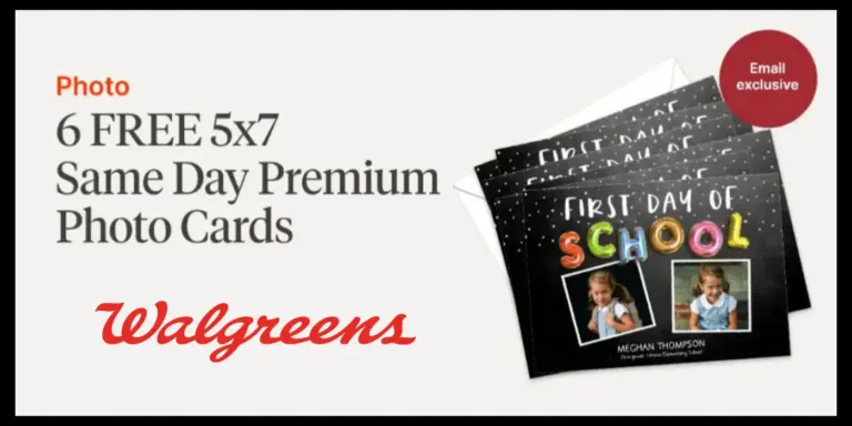 Six FREE 5x7 Photo Cards from Walgreens reg $23.99 (Ends 10/24/25)