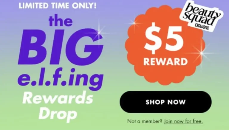 FREE $5 to Spend + Earn Rewards for e.l.f. Squad Members (ends 11/2)