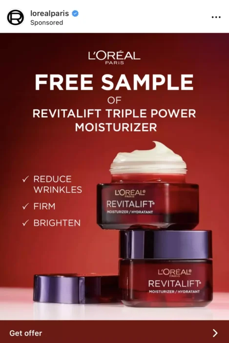 Possible Free L’Oréal Revitalift Triple Power Moisturizer sample October 6, 2025 Possible Free L’Oréal Revitalift Triple Power Moisturizer sample