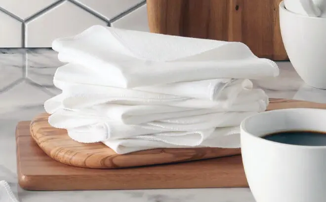 Mainstays Solid White Dish Cloths (10 Count) ONLY $3