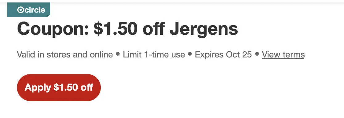 RUN! FREE Jergens Lotion at Target!