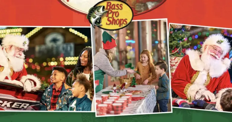Free Santa Photo & Activities at Bass Pro Shops Starting 11/1