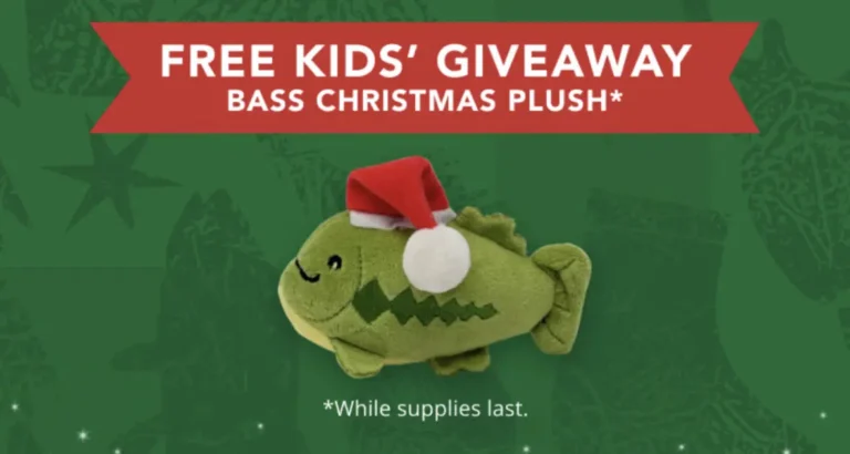 Free Christmas Plush at Bass Pro Shops October 26, 2025 Free Christmas Plush at Bass Pro Shops