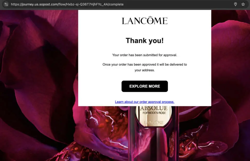 RUN! FREE Lancôme Forbidden Rose Perfume Sample October 27, 2025 RUN! FREE Lancôme Forbidden Rose Perfume Sample