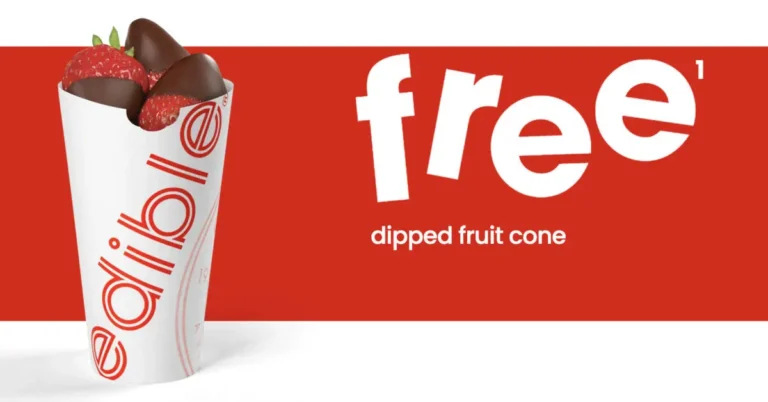 Free Chocolate Dipped Fruit Cone from Edible Arrangements