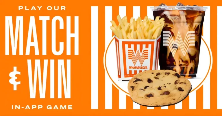 FREE Food with Whataburger's In-App Match & Win Game! October 24, 2025 FREE Food with Whataburger's In-App Match & Win Game!